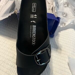 Birkenstock Women's Black Buckle Sandals